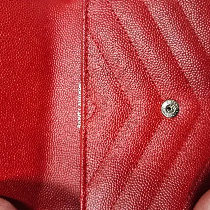 [BUNJANG] Cardholder Red Full Package / 생로랑 마틀라세 카드지갑 레드 풀박스(정품)