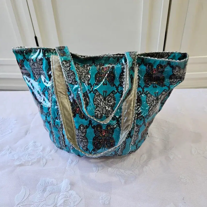 [BUNJANG] Butterfly Print Tote & Shoulder Bag / 나비 프린트 토트&숄더백