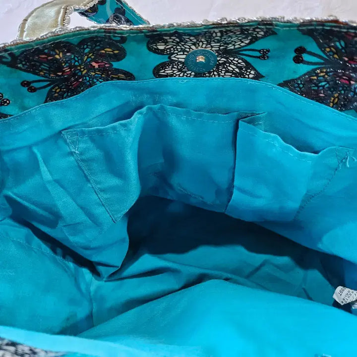 [BUNJANG] Butterfly Print Tote & Shoulder Bag / 나비 프린트 토트&숄더백