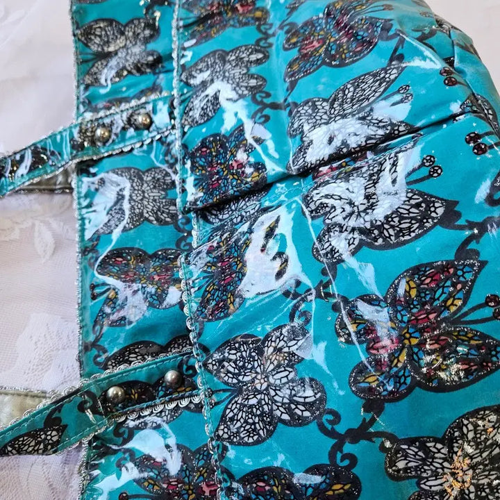 [BUNJANG] Butterfly Print Tote & Shoulder Bag / 나비 프린트 토트&숄더백