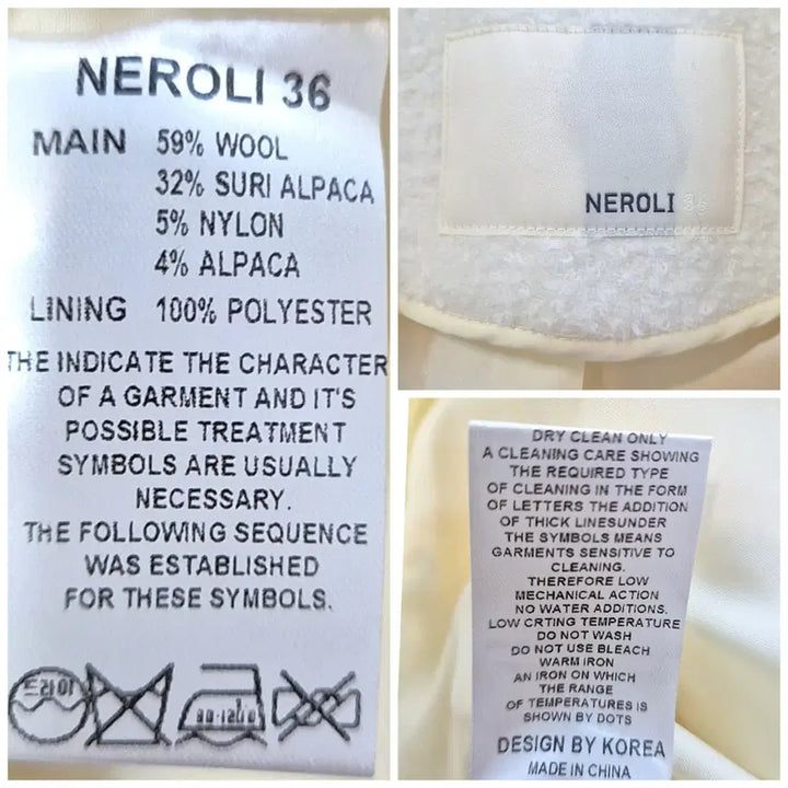 [BUNJANG] NEROLI Handmade Boucle Coat / NEROLI 핸드메이드 부클 코트 미착용