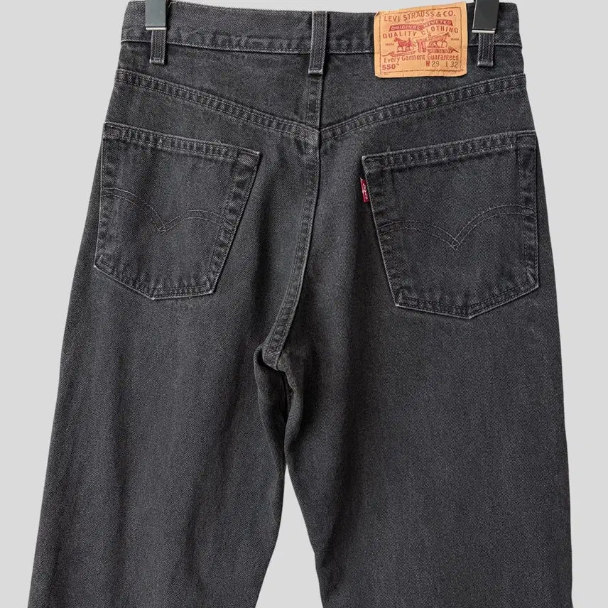 [BUNJANG] Levi's 550 Black Denim Jeans / (28)90s 리바이스550 흑청 데님 청바지