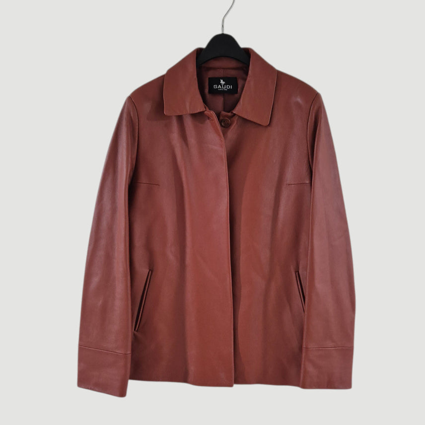 [BUNJANG] GAUDI Vintage Lambskin Leather Jacket Women&