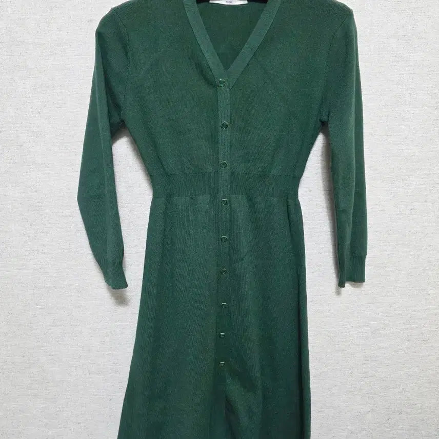 [BUNJANG] REC Green Knit Long Dress / 레코브 그린 니트 롱 원피스