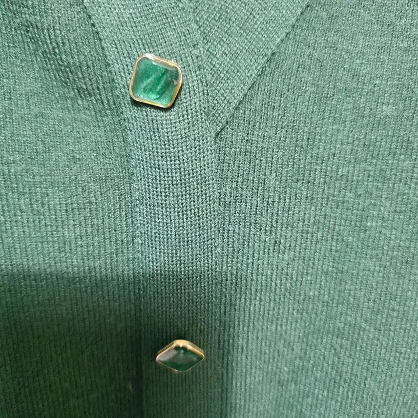 [BUNJANG] REC Green Knit Long Dress / 레코브 그린 니트 롱 원피스