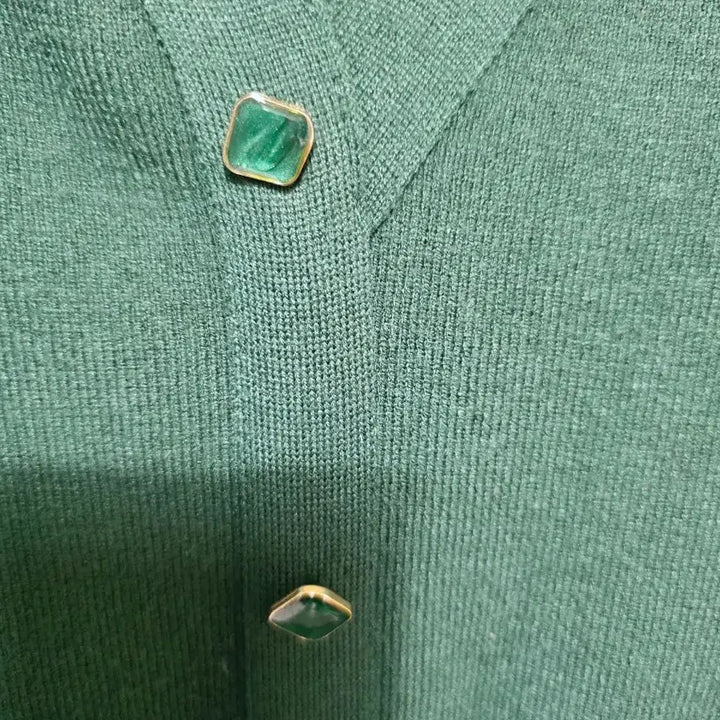 [BUNJANG] REC Green Knit Long Dress / 레코브 그린 니트 롱 원피스