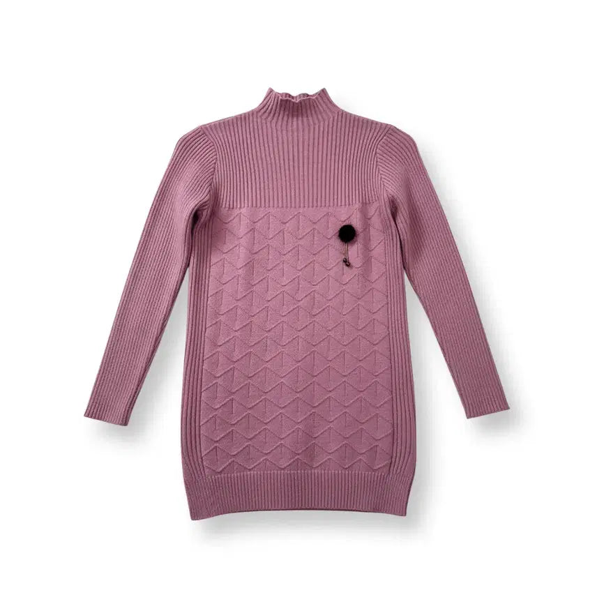 [BUNJANG] Pink Ribbed Knit / 핑크 골지 니트