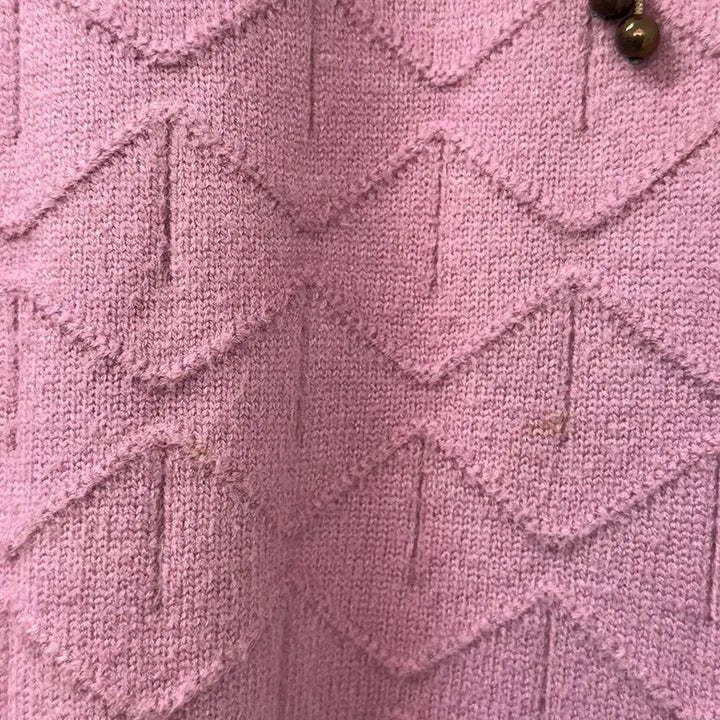 [BUNJANG] Pink Ribbed Knit / 핑크 골지 니트