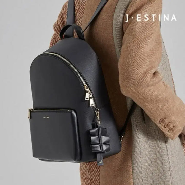 [BUNJANG] Jestina Black Backpack / 제이에스티나 블랙 백팩