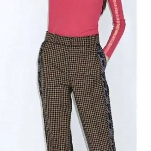 [BUNJANG] Lucky Chouette Check Wool Pants / Lucky chouette 럭키슈에뜨 체크 울 팬츠