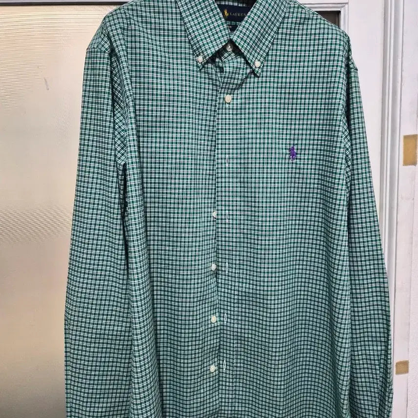[BUNJANG] Polo Ralph Lauren Green Check Shirt / 폴로 랄프로렌 그린 체크 셔츠