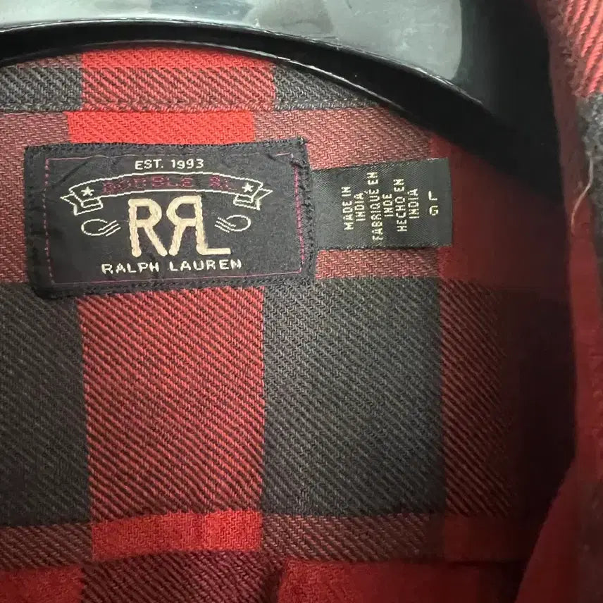 [BUNJANG] RRL Plaid Twill Work Shirt / Rrl 플래드 트윌 워크셔츠