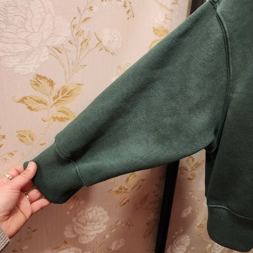 [BUNJANG] Nike Anorak Crop Sweatshirt (Green) 85 / 7/35 나이키 아노락 크롭 맨투맨(그린)85