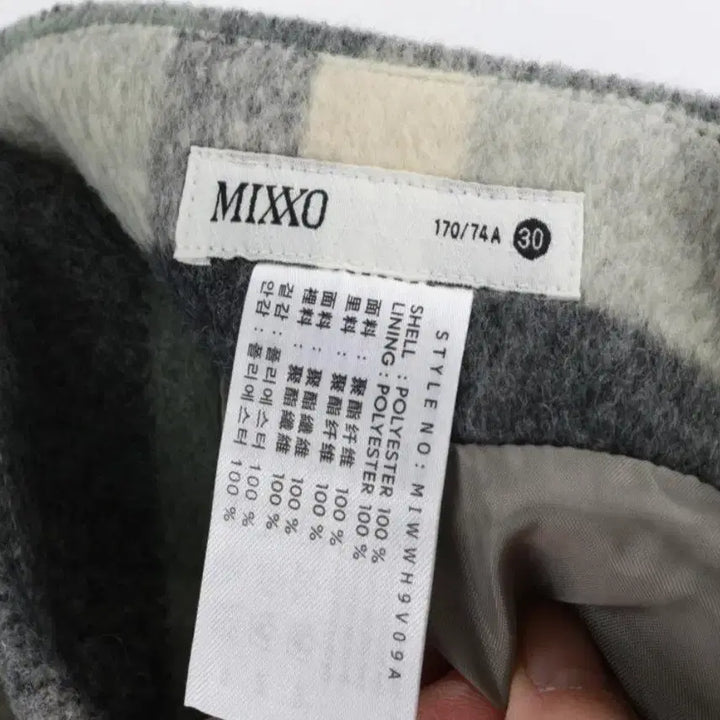 [BUNJANG] S115 Check Mini Skirt / S115 체크 미니스커트 모직 스커트