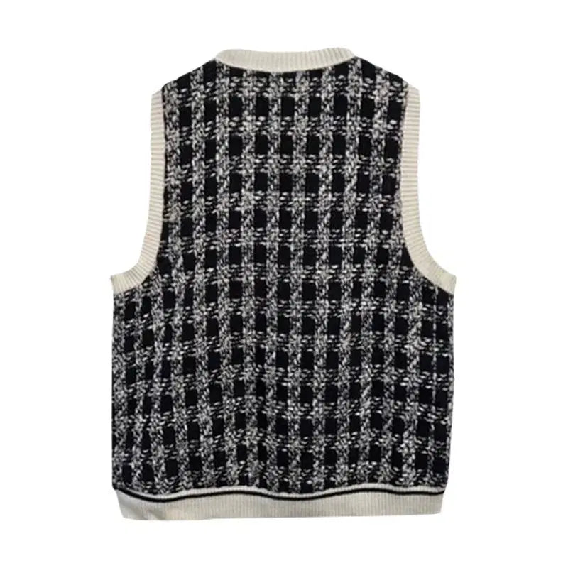 [BUNJANG] S/LBL 21FW Check Tweed Vest Jacket / 여S/LBL 21FW 체크 트위드 베스트 자켓