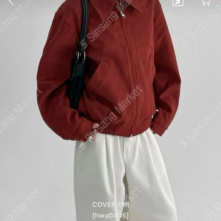 [BUNJANG] Suede Blouson Jacket / 스웨이드 블루종 자켓(새상품)번장특가