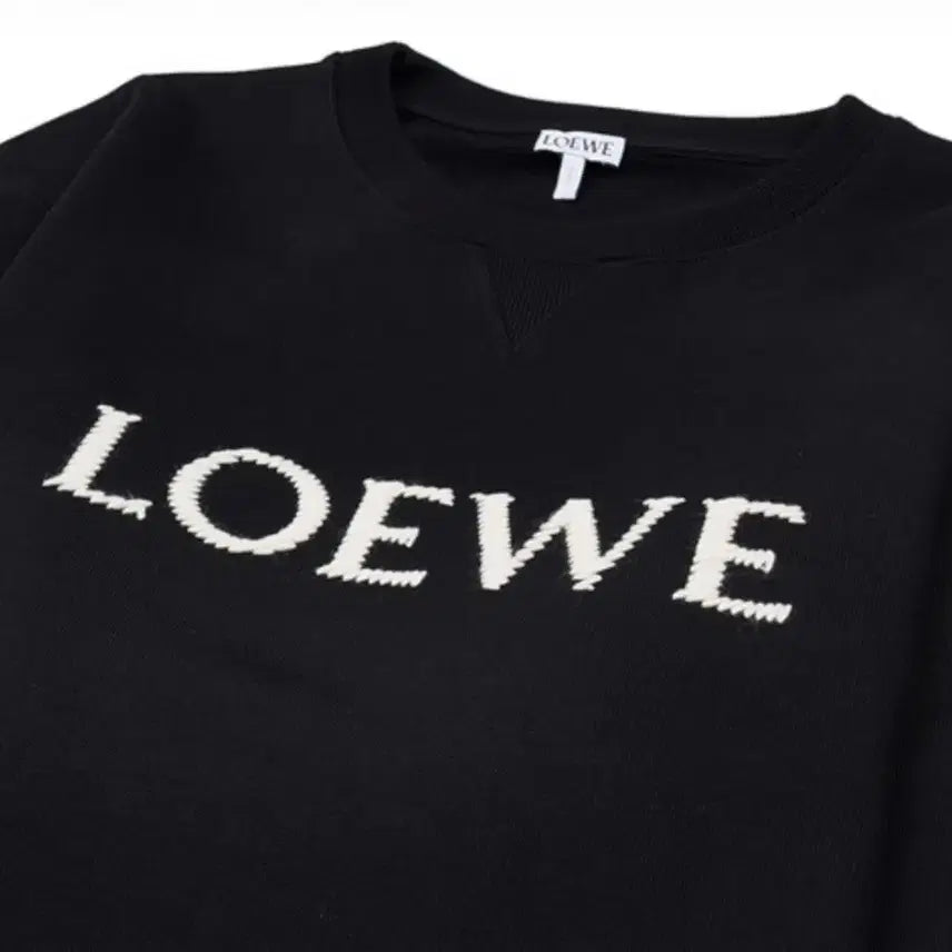 [BUNJANG] Loewe Black Logo Regular Fit Sweatshirt / [새상품] 로에베 Loewe 로고 레귤러 핏 스웨트 셔츠 맨투맨 블랙