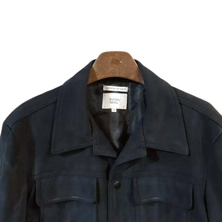 [BUNJANG] L Button Seoul Suede Jacket Black / L/ 버튼서울 스웨이드 자켓 블렉 /0220