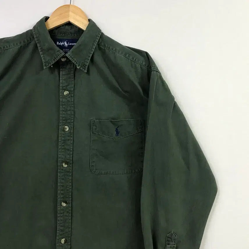 [BUNJANG] XL Polo Solid Cotton Shirt / XL 폴로 솔리드코튼 셔츠
