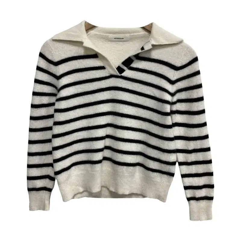 [BUNJANG] Afterglow Stripe Knit / 여F/애프터글로우 스트라이프 니트