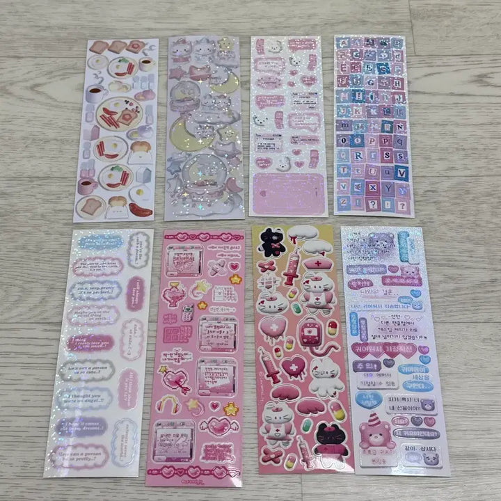 [BUNJANG] Deco Stickers Bundle Set / 데코 스티커 8장 일괄