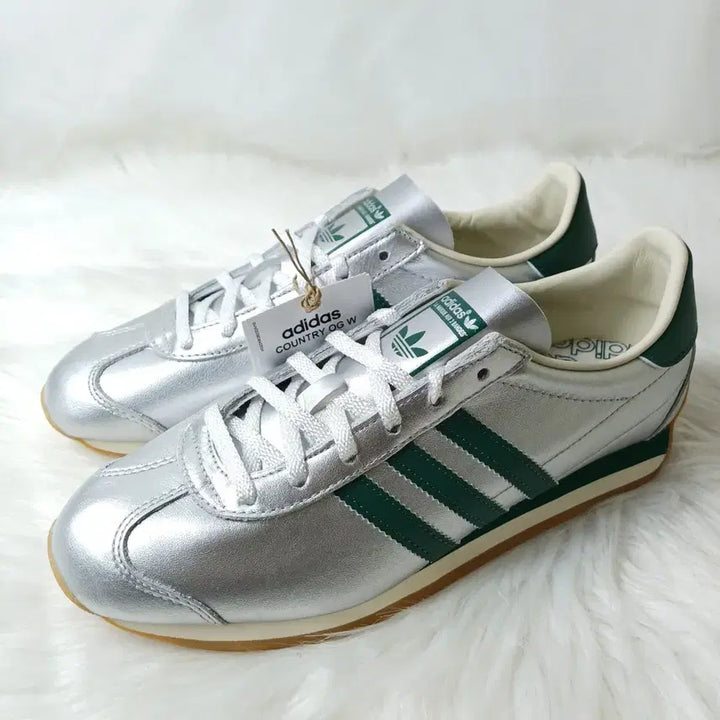 [BUNJANG] Adidas Country OG Silver Green Sneakers / 아디다스 여성 스니커즈 컨트리 OG 실버 그린