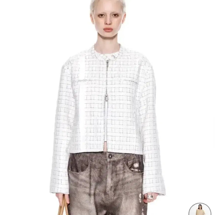 [BUNJANG] Matin Kim Racing Tweed Jacket / 마뗑킴 레이싱 트위드 자켓