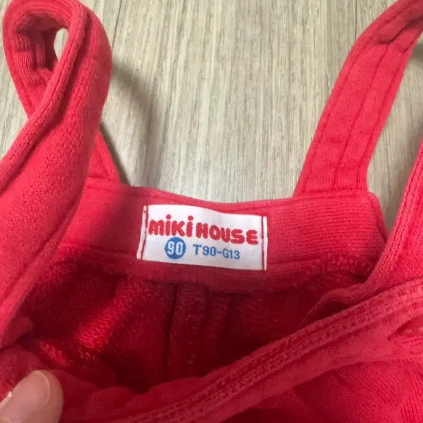 [BUNJANG] Mickey Mouse Overalls and Top Set 90 / 미키하우스 멜빵바지+상의 세트 90