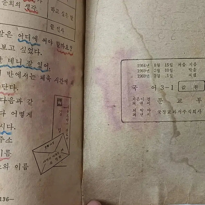 [BUNJANG] Vintage Elementary School Textbook Bundle Set (Korean, Music) / 근대사 수집품 옛날 국민학교 교과서 국어,음악 교과서 3권 일괄