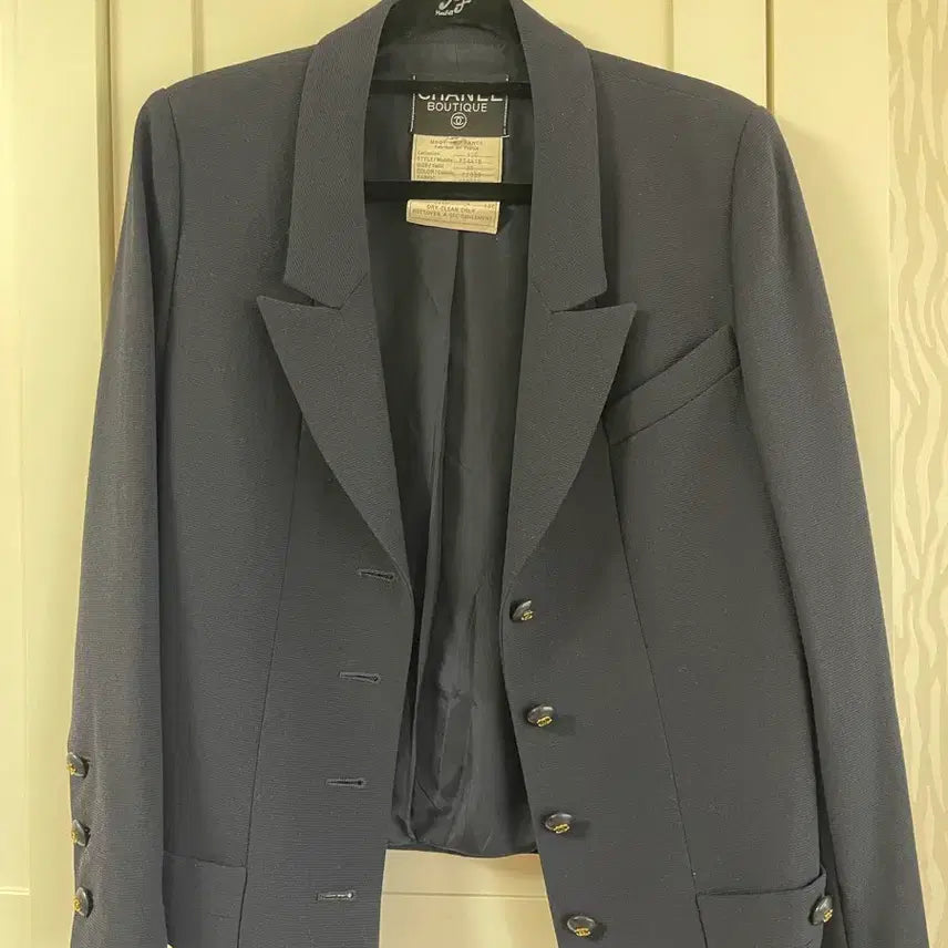 [BUNJANG] Chanel Boutique Navy Jacket 38 / 샤넬 부티크 네이비 자켓 38