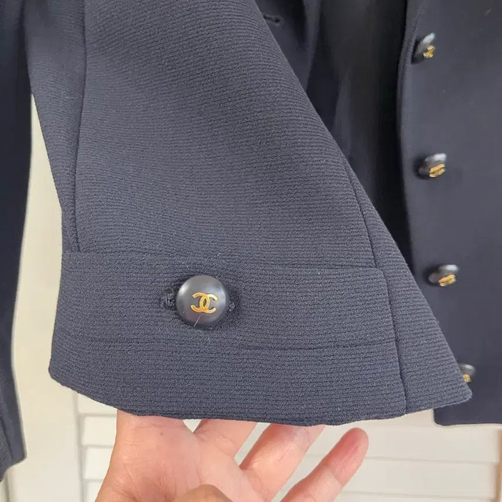 [BUNJANG] Chanel Boutique Navy Jacket 38 / 샤넬 부티크 네이비 자켓 38