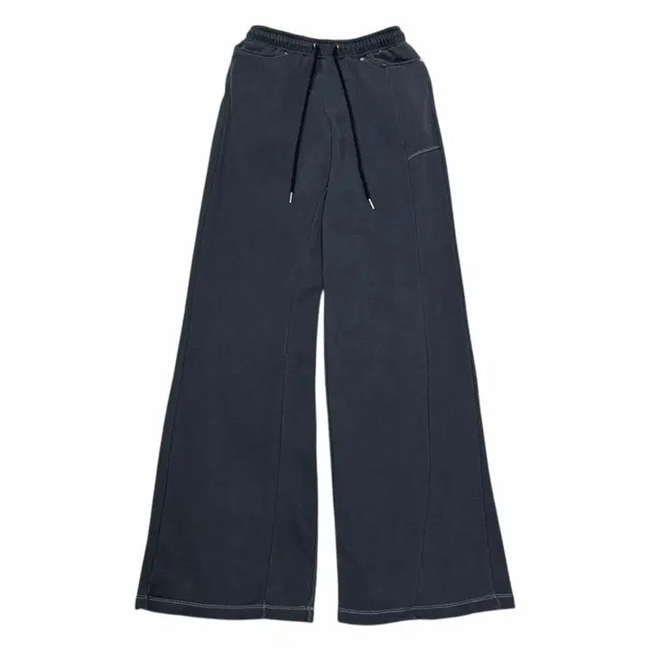 [BUNJANG] Yuse Hot Fix Point Wide Track Pants / YUSE 유즈 핫 픽스 포인트 와이드 트랙팬츠 바지