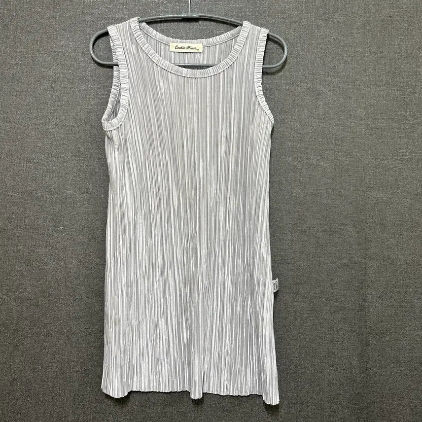 [SOLD OUT] 100 쿠키하우스 여아 플리츠 원피스 실버