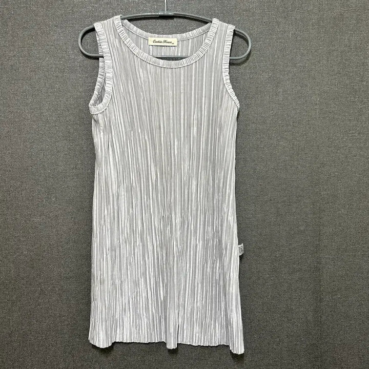 [SOLD OUT] 100 쿠키하우스 여아 플리츠 원피스 실버