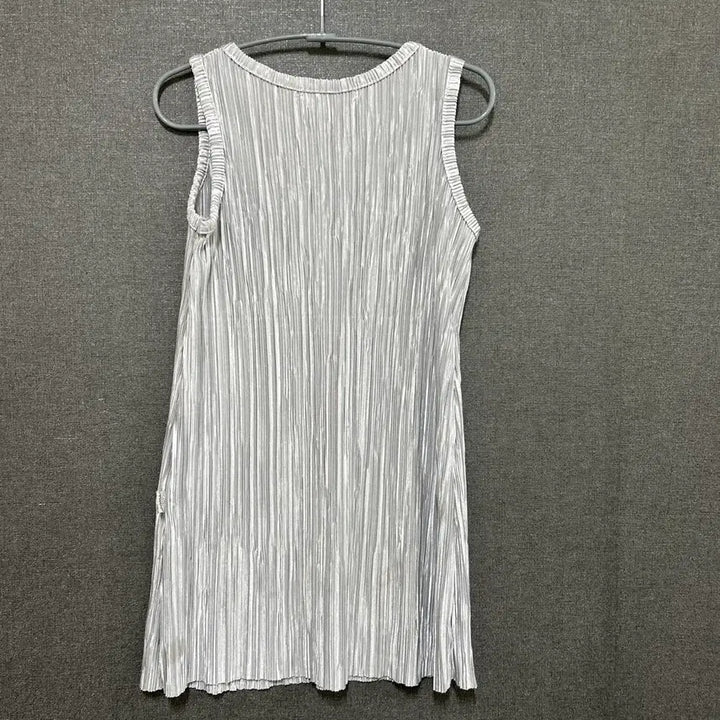[SOLD OUT] 100 쿠키하우스 여아 플리츠 원피스 실버