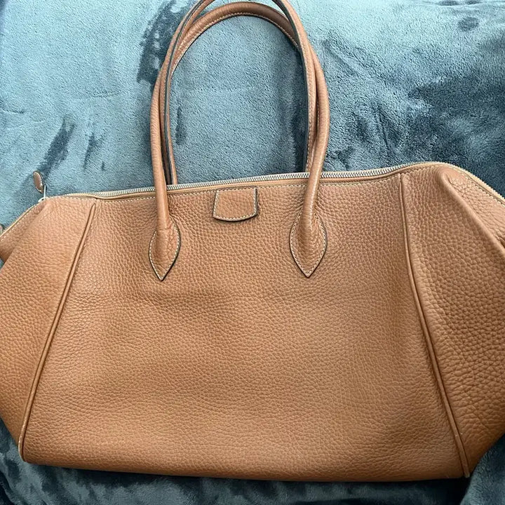 [BUNJANG] Tote Bag (Brown) / 가죽 토트백 브라운 컬러