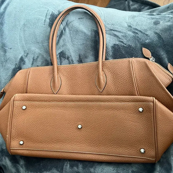 [BUNJANG] Tote Bag (Brown) / 가죽 토트백 브라운 컬러