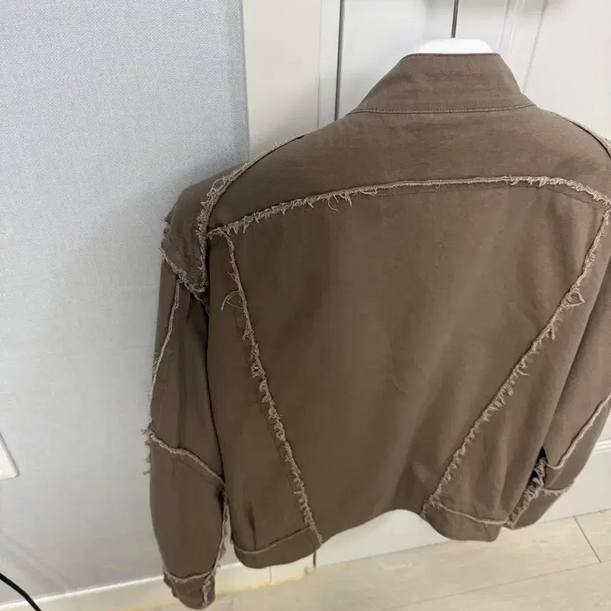 [BUNJANG] Etce DOUBLE ZIP MOTO JACKET (BROWN) / Etce DOUBLE ZIP MOTO JACKET (BROWN) m