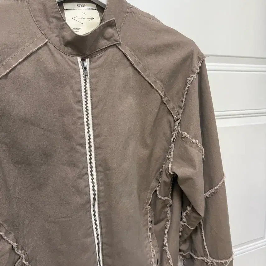 [BUNJANG] Etce DOUBLE ZIP MOTO JACKET (BROWN) / Etce DOUBLE ZIP MOTO JACKET (BROWN) m