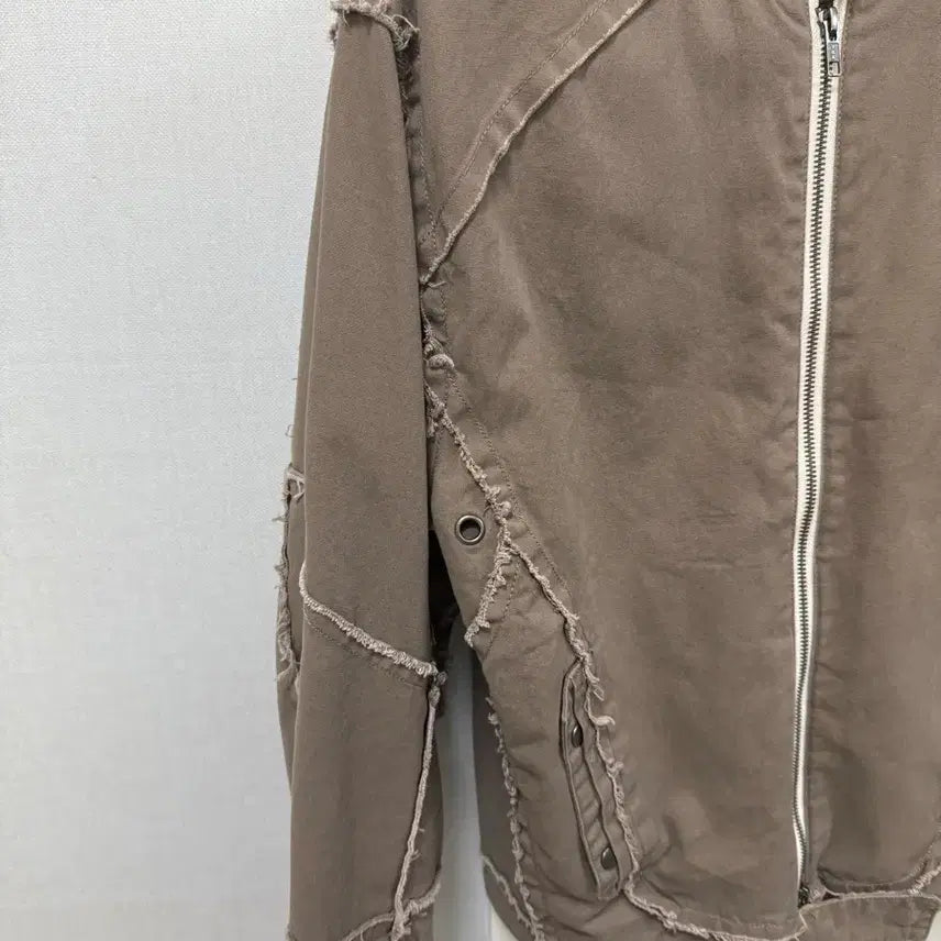 [BUNJANG] Etce DOUBLE ZIP MOTO JACKET (BROWN) / Etce DOUBLE ZIP MOTO JACKET (BROWN) m