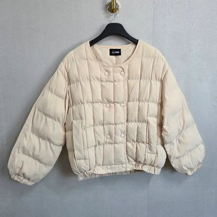 [BUNJANG] Women's Short Padded Jacket F / 여성 노카라 숏패딩 자켓 F