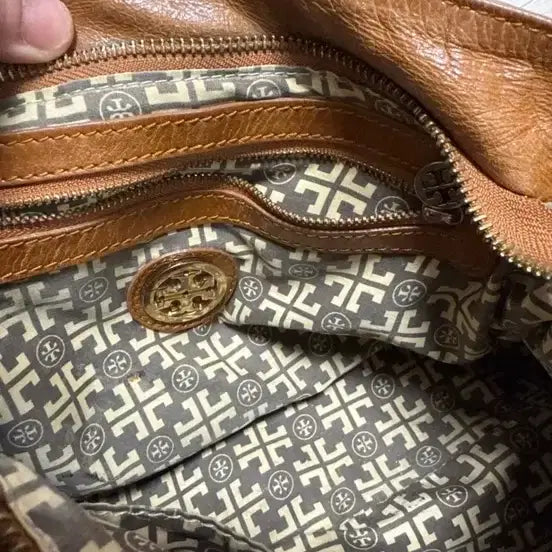 [BUNJANG] Tory Burch Brown Leather Shoulder Bag / 토리버치 브라운 레더 숄더백