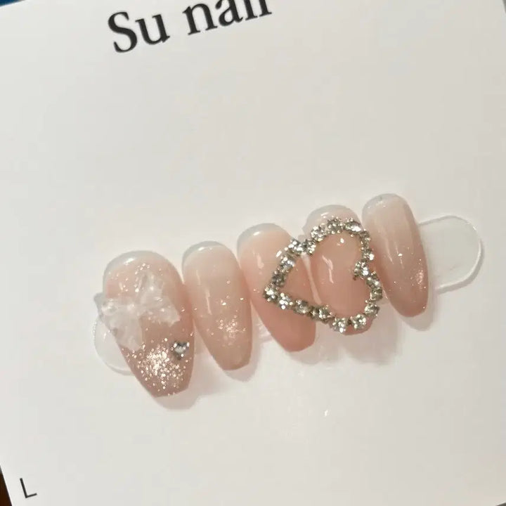 [BUNJANG] Handmade Heart Magnet Nail Tips / 하트 <3 수제네일팁