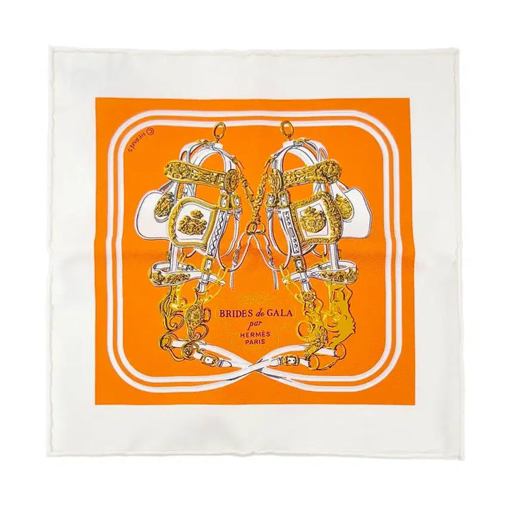 [BUNJANG] Hermes Orange MBTX9C09 Square / [나노] 미사용 에르메스 까레 오렌지 MBTX9C09