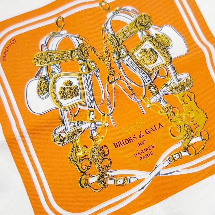 [BUNJANG] Hermes Orange MBTX9C09 Square / [나노] 미사용 에르메스 까레 오렌지 MBTX9C09