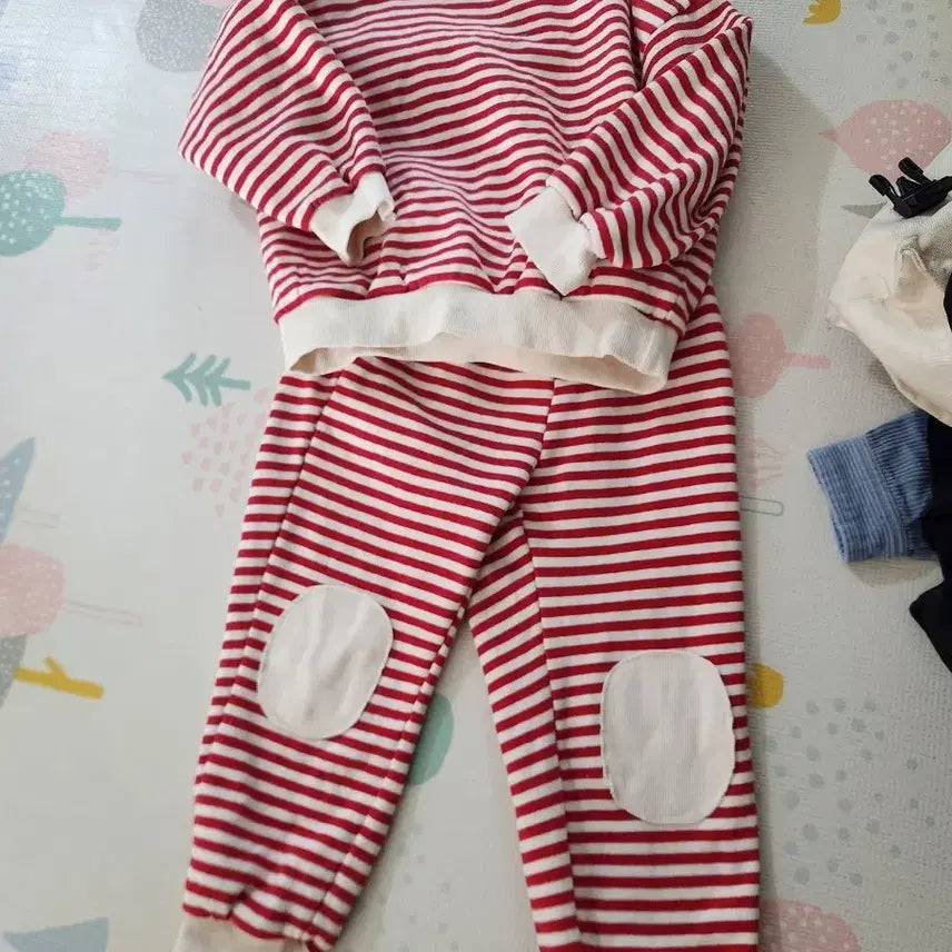 [BUNJANG] 120 Fleece Sweatshirt and Pants Set / 120 기모상하복