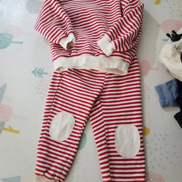 [BUNJANG] 120 Fleece Sweatshirt and Pants Set / 120 기모상하복