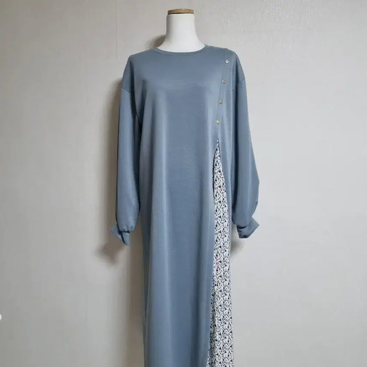 [BUNJANG] Layered Flower Long Dress / L16 레이어드 플라워 롱 원피스