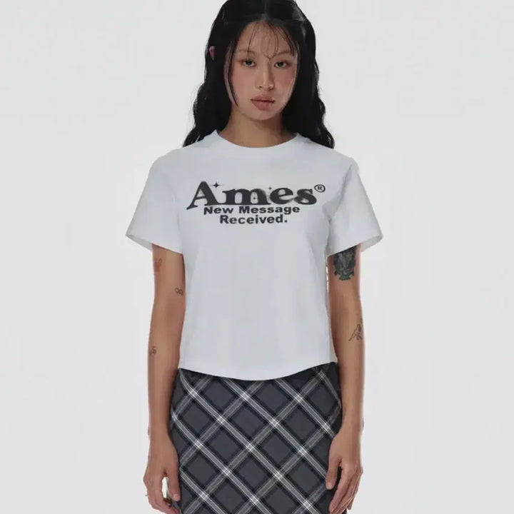 [BUNJANG] Ames White T-shirt / 새상품)아메스 흰색 반팔 티셔츠