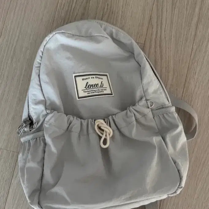 [BUNJANG] RV Mini String Backpack Light Gray / 레니비 미니 스트링 백팩 라이트그레이